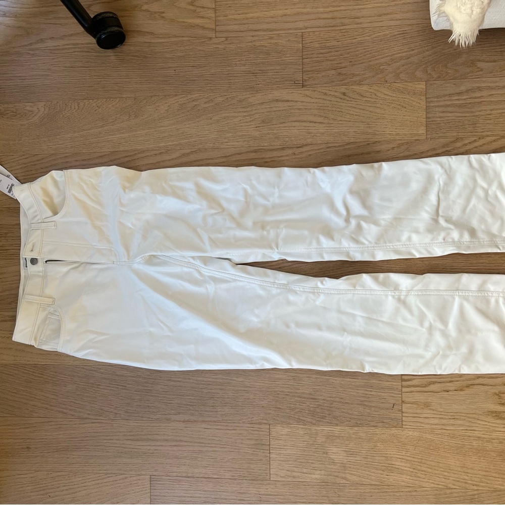 Abercrombie Women’s White Leather Pants